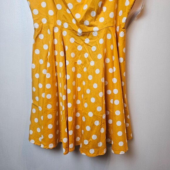 Golightly, A-Line, Polka Dot, Pin-up Fun, Square Neck Dress, USA Made, XL, NWT - Picture 4 of 9